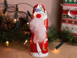 Weihnachtsmann aus Geldscheinen basteln