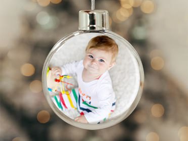 Foto-Weihnachtskugel ღ Christbaumkugel mit Foto