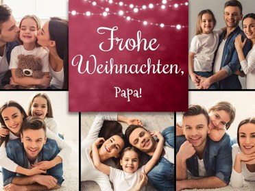 Druckvorlage für Weihnachtsgrüße