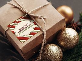 Geschenkaufkleber Weihnachten mit Sprüchen