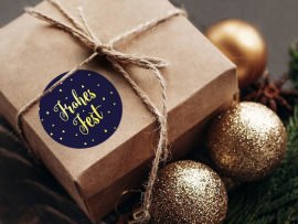 Weihnachtsaufkleber zum ausdrucken