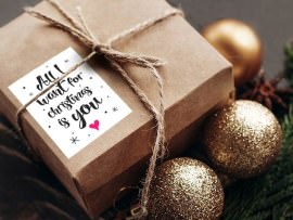 Weihnachtsetiketten personalisiert