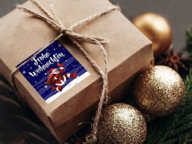 Weihnachtsaufkleber Weihnachtsmann