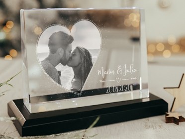 Glasfoto als Weihnachtsgeschenk