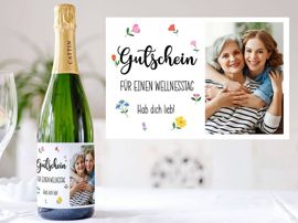 Personalisiertes Sektetikett