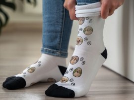 Bedruckte Socken Wichtelgeschenk