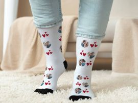 Bedruckte Socken Wichtelgeschenk