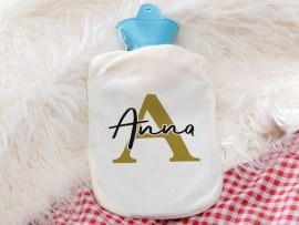 Bedruckte Wärmflasche Wichtelgeschenk